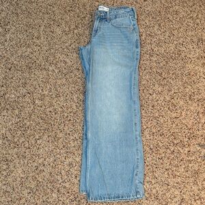 Hollister Light Blue Low-Rise Baggy Jeans